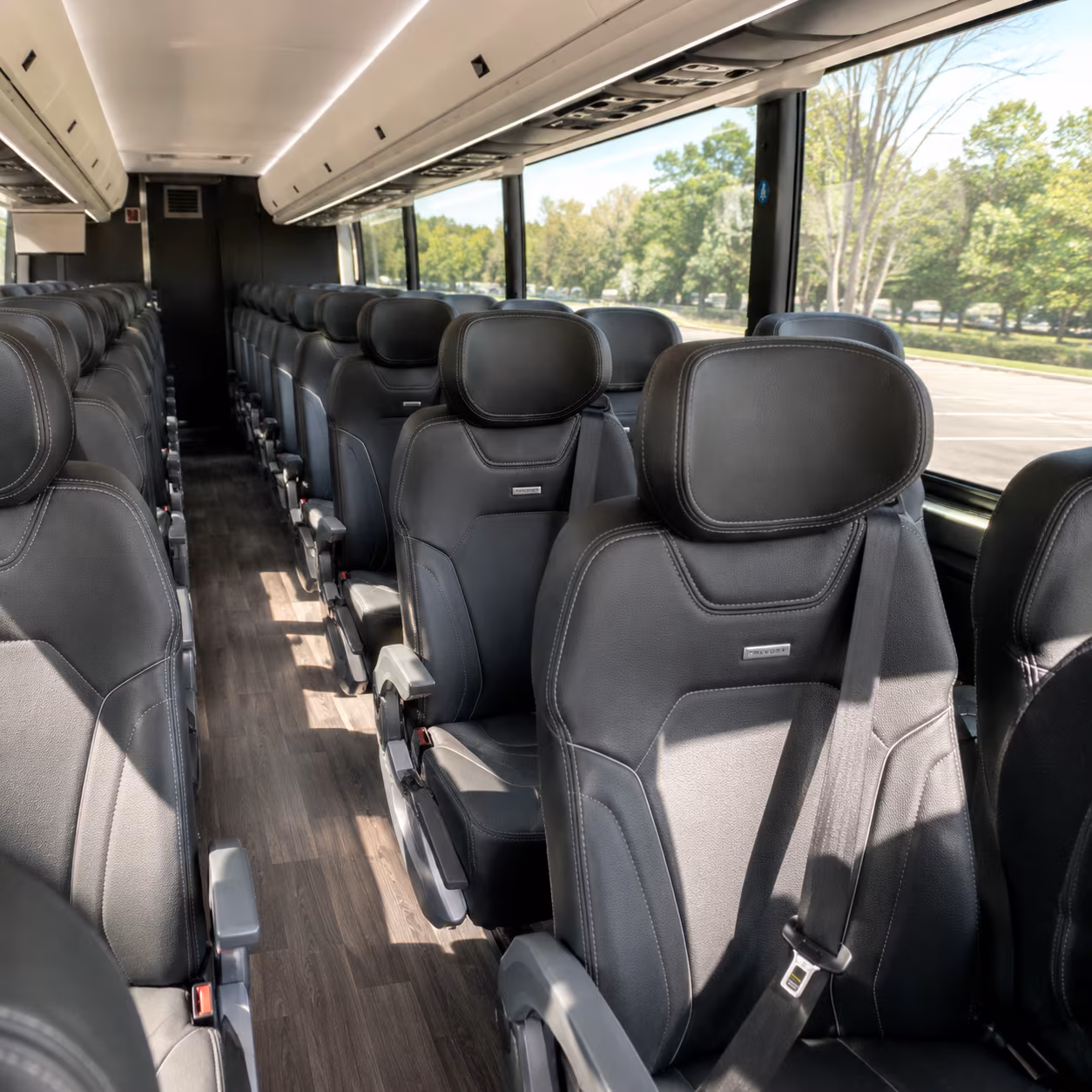 fullerton charter bus services interior