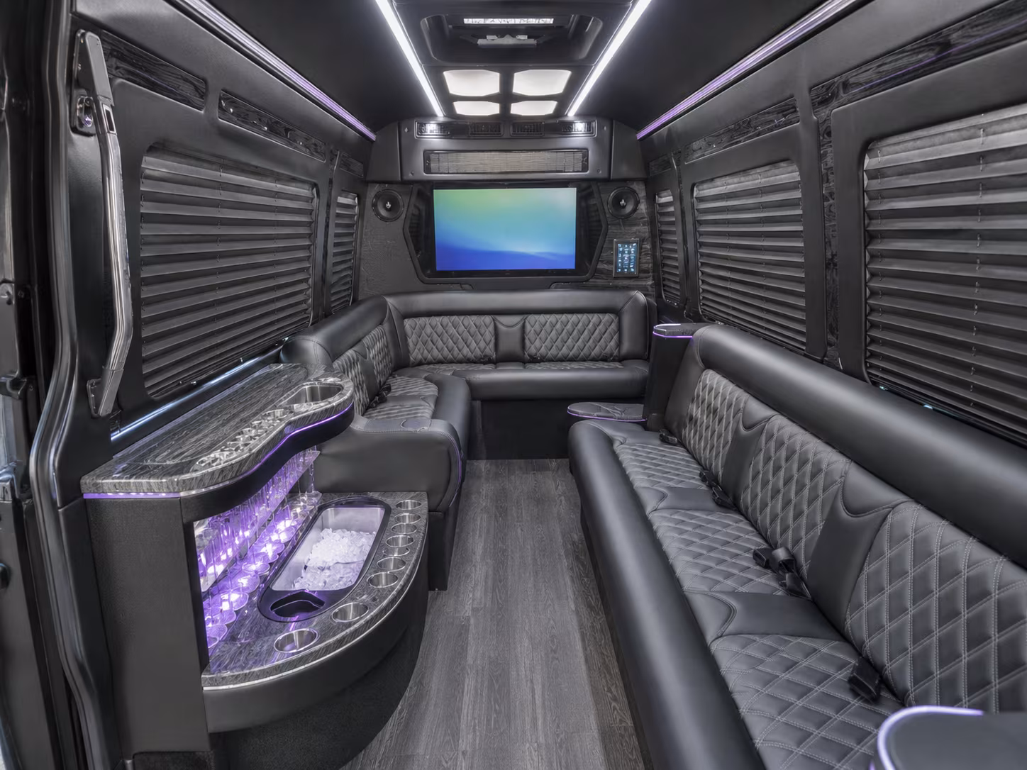 fullerton party bus interior